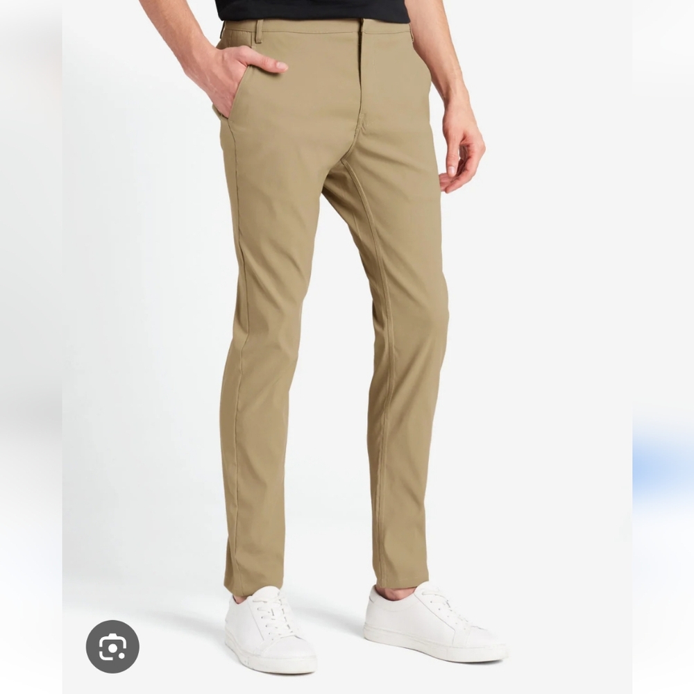 Kenneth Cole Mens Tan Tech Pants